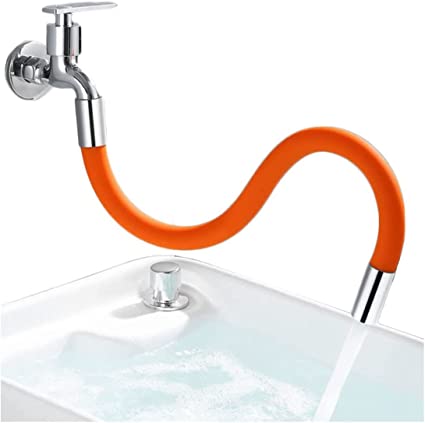  IJIA - Extensor flexible de grifo de acero inoxidable para  grifos, accesorios de cocina y baño, filtro de agua de rotación de 360 º,  se adapta a la mayoría de grifos