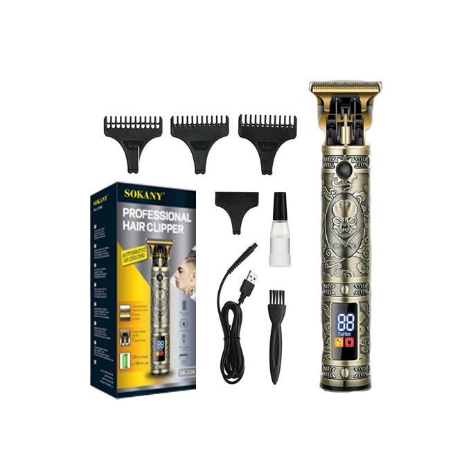 Afeitadora Vintage Presición Patillera Barba Indicador Led Batería