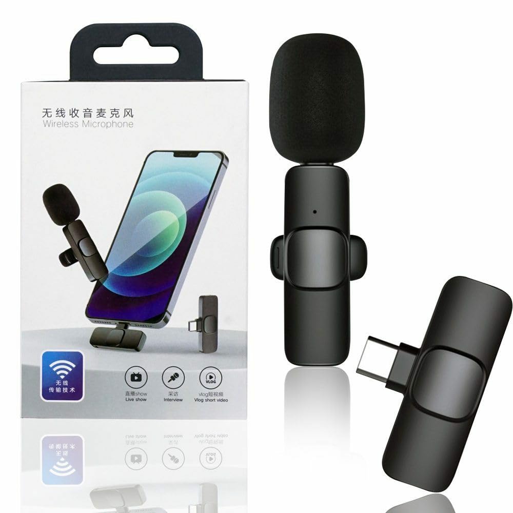 Micrófono Profesional Inalámbrico Lavalier K8 Celular iPhone Tipo C