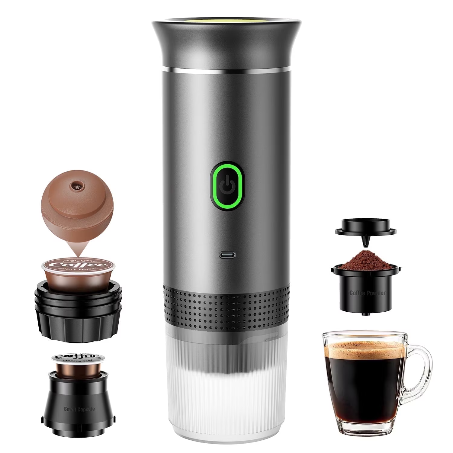 Cafetera Portátil Recargable Máquina Expresso Instantáneo